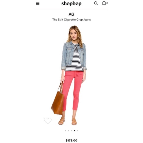 AG Coral Jeans Mid-Rise Cigarette Crop - Picture 8 of 11